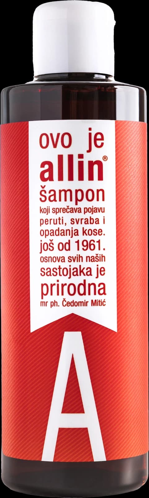 allin® Šampon koji sprečava pojavu peruti, svraba i opadanja kose